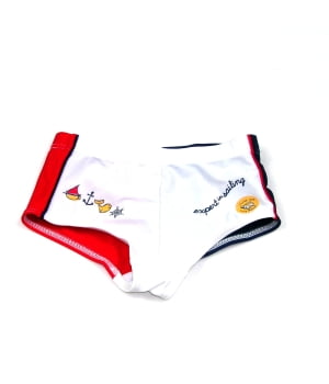 Μαγιό Λευκό/Μπλε