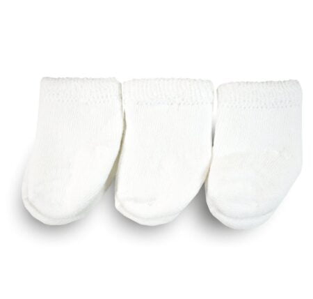 Καλτσάκια για νεογέννητα 0-6 μηνών Λευκό