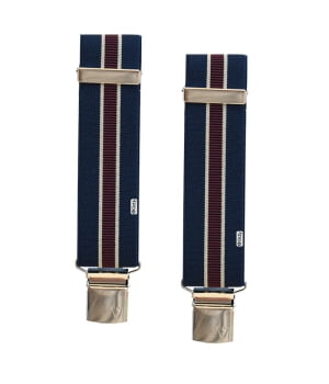 Ανδρικές Tιράντες 36mm 4 Κλιπς Μπεζ Μπορντώ Μπλε Ρίγα