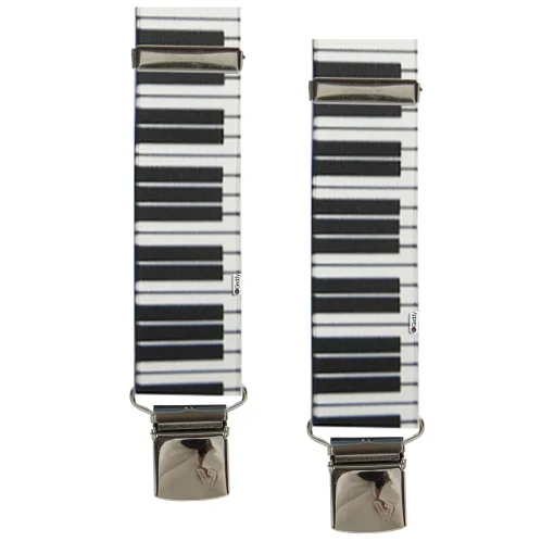 Ανδρικές Τιράντες Εμπριμέ 36mm 4 Κλιπς  Piano