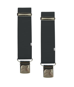 Ανδρικές Tιράντες Mονόχρωμες 36mm 4 Κλιπς Dark Grey