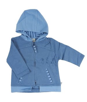 Ζακέτα Φούτερ με Κουκούλα Γαλάζιο
