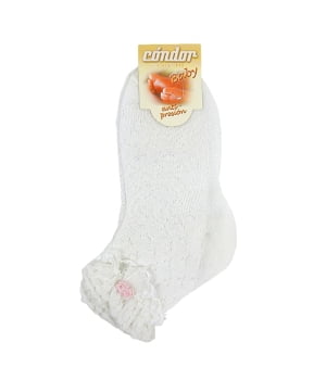 Καλτσάκι με Δαντέλα Λευκό