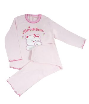 Πυτζαμάκι Tender Bear Ροζ