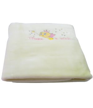 Κουβέρτα Βελούρ Tweety 110X140