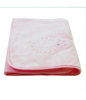 Κουβερτούλα Αγκαλιάς Βελουτέ Ροζ 70Χ100