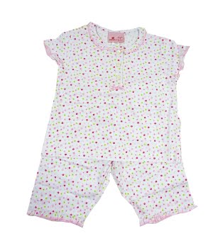 Πυτζαμάκι Ροζ Λουλουδάκια