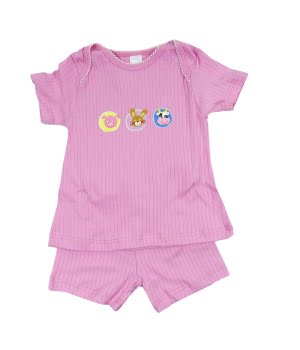 Πυτζαμάκι Ροζ Ζωάκια