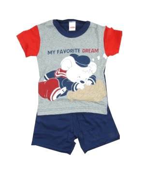 Πυτζαμάκι Γκρι/Μπλε Ποντικάκι