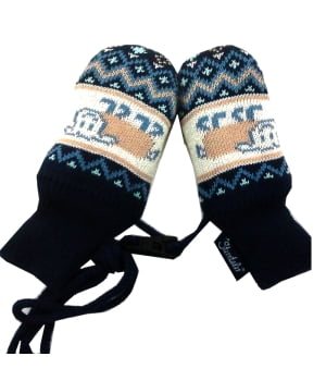 Γαντάκια Πλεκτά Μπλε