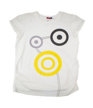 T-shirt Εγκυμοσύνης Λευκό με Στάμπα