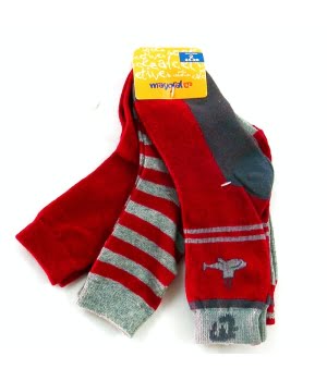 Σετ 4 Καλτσάκια Κόκκινα