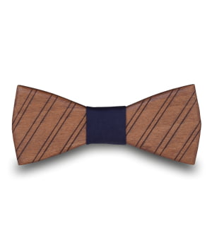 Ξύλινο Παπιγιόν Παιδικό Stripes Μπλε