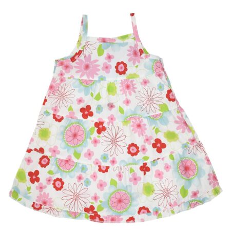 Φορεματάκι Πολύχρωμο Βρεφικό Λευκό