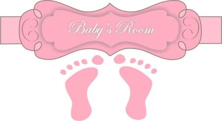 Door Foot Prints Ροζ