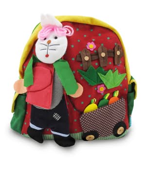 Σακίδιο Παιδικό με Σχέδια Bunny Cart