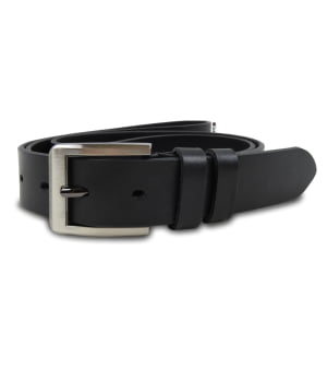 Ζώνη Δερμάτινη Casual Μαύρη
