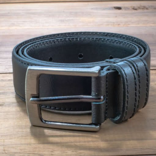 Παιδική Δερμάτινη Ζώνη Μαύρη - Image 3