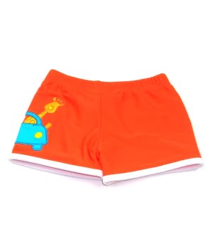 Μαγιό Αυτοκινητάκι Πορτοκαλί