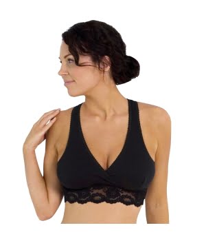 Κρουαζέ Σουτιέν Θηλασμού με Δαντέλα Μαύρο