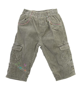 Παντελόνι Λαδί Βελουτέ