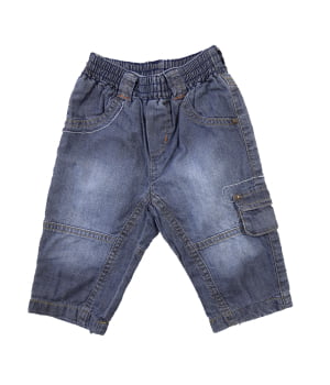 Παντελόνι Τζην με Επένδυση Μπλε