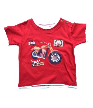 Παιδικό Μπλουζάκι Κοντομάνικο Κόκκινο