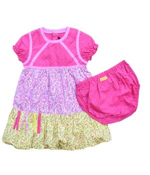 Φόρεματάκι με Βρακάκι Ροζ