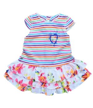 Φόρεμα Βαμβακερό Παιδικό Λευκό