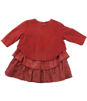 Φορεματάκι Κοτλέ Κόκκινο