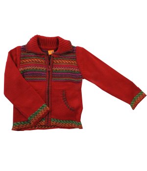 Ζακέτα Κόκκινη Πλεκτή