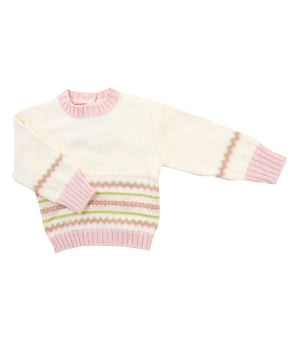 Πουλόβερ Πλεκτό Βρεφικό Ροζ