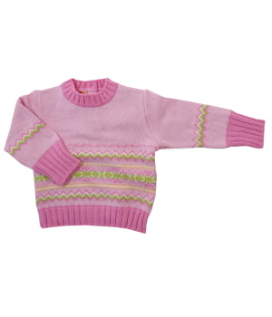 Πουλόβερ Πλεκτό Βρεφικό Ροζ