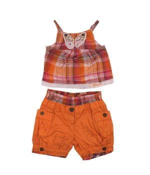 Σετ Σορτς & Τοπ Πορτοκαλί