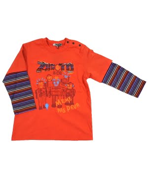 Μπλούζα Βαμβακερή Πορτοκαλί