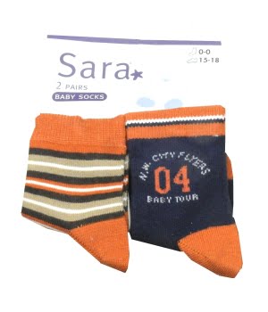 Σετ 2 Καλτσάκια Βρεφικά 15/18