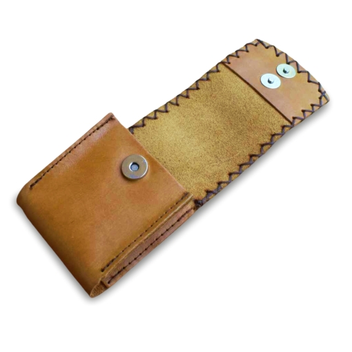 Δερμάτινη Θήκη Τσιγάρων Πυρογραφία Ιστιοφόρο - Image 2