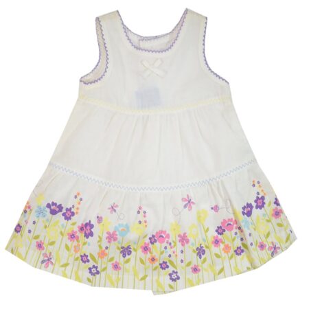 Φορεματάκι Αμάνικο Λευκό Βρεφικό