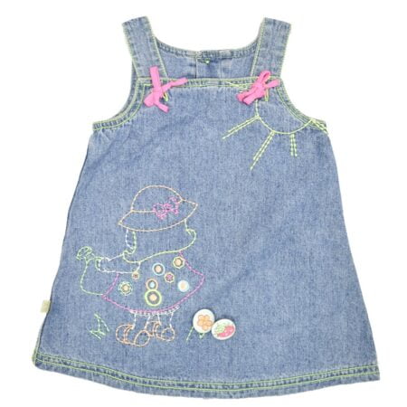 Φορεματάκι Αμάνικο Τζην Μπλε