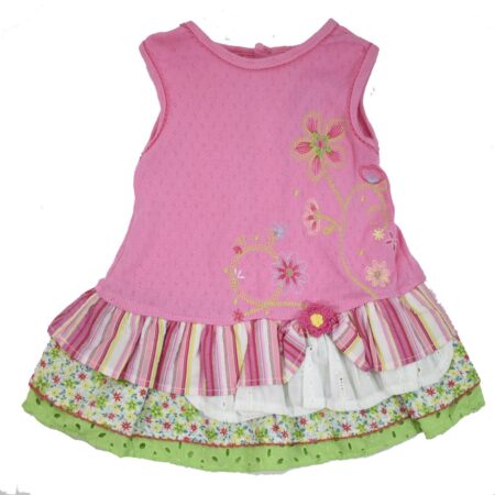 Φορεματάκι Αμάνικο Ροζ