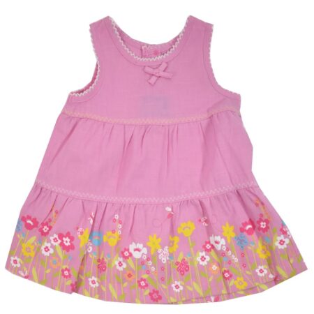 Φορεματάκι Αμάνικο Ροζ Βρεφικό