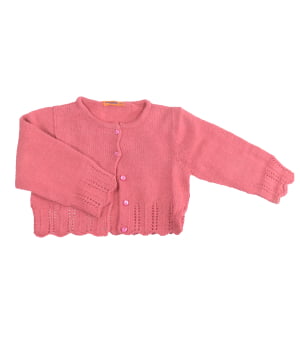 Πλεκτή Ζακέτα Κοραλί