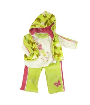 Βρεφικό Σετ Βελουτέ Πράσινο