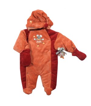 Φόρμα Εξόδου Χνουδωτή Πορτοκαλί