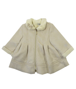 Παλτό Βρεφικό Μπεζ Πουά