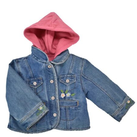 Τζάκετ Τζην Βρεφικό με Ζακέτα  Μπλε