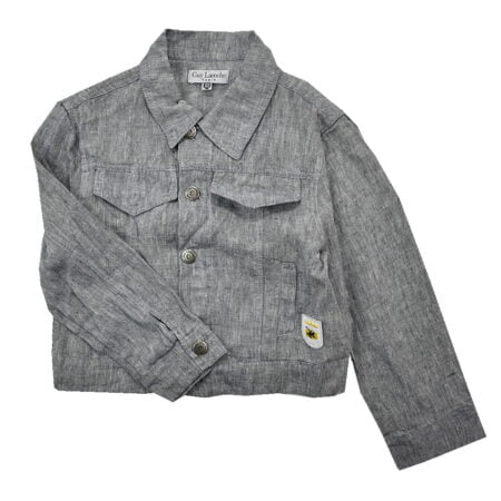 Μπουφάν Λινό Τζην Μπλε