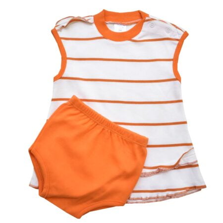 Φορμάκι/Φορεματάκι Βαμβακερό Πορτοκαλί
