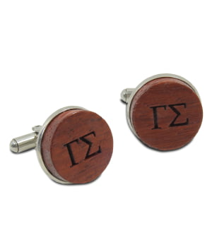 Μανικετόκουμπα Ξύλο Κερασιά Με Χαραγμένα Αρχικά