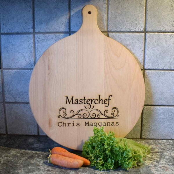 Ξύλο Κοπής Στρογγυλό με Προσωποποιημένο Μήνυμα - Image 3